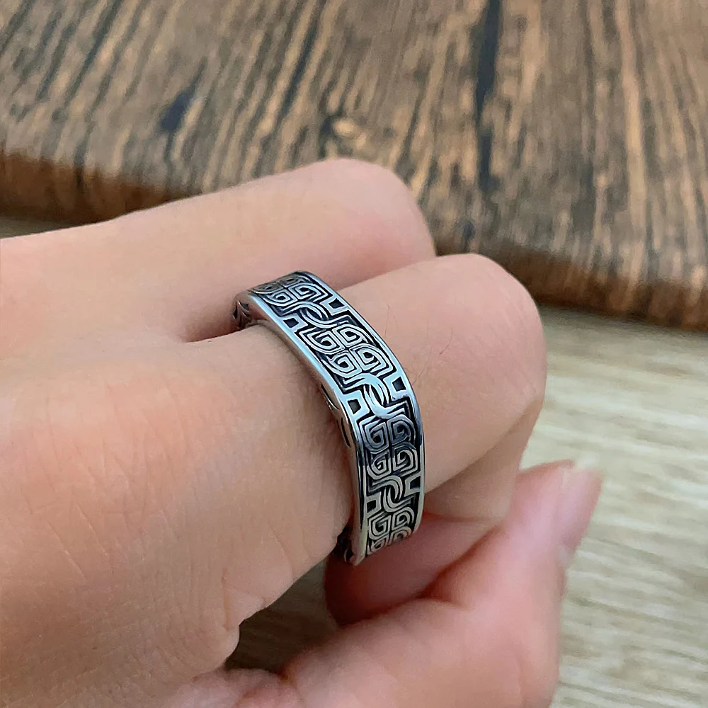 2023 New Nordic Viking Celtic Ring For Men Women Fashion Vikings Rings Stainless Steel Biker Vintage Jewelry Gift Dropshipping