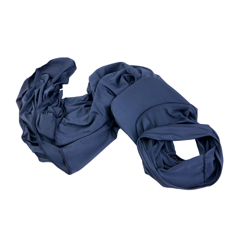 Neue Damen-Bandana-Kappe mit Krempe, Schal, Hut, Outdoor-Sonnenblende mit vorgebundenen Turban-Kappen, bereit zum Tragen, muslimische Hijab-Schal-Baseballkappe – Detail 5