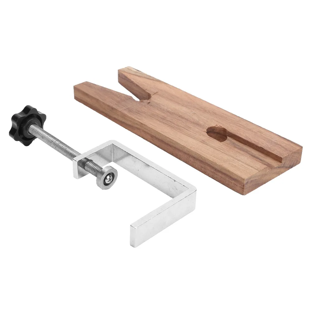Wooden Vice Jewelers Bench Pin Clamp Detailed Work Sawing Ring Saw Groove Jewelry Making Tools Portable Repair Mount
