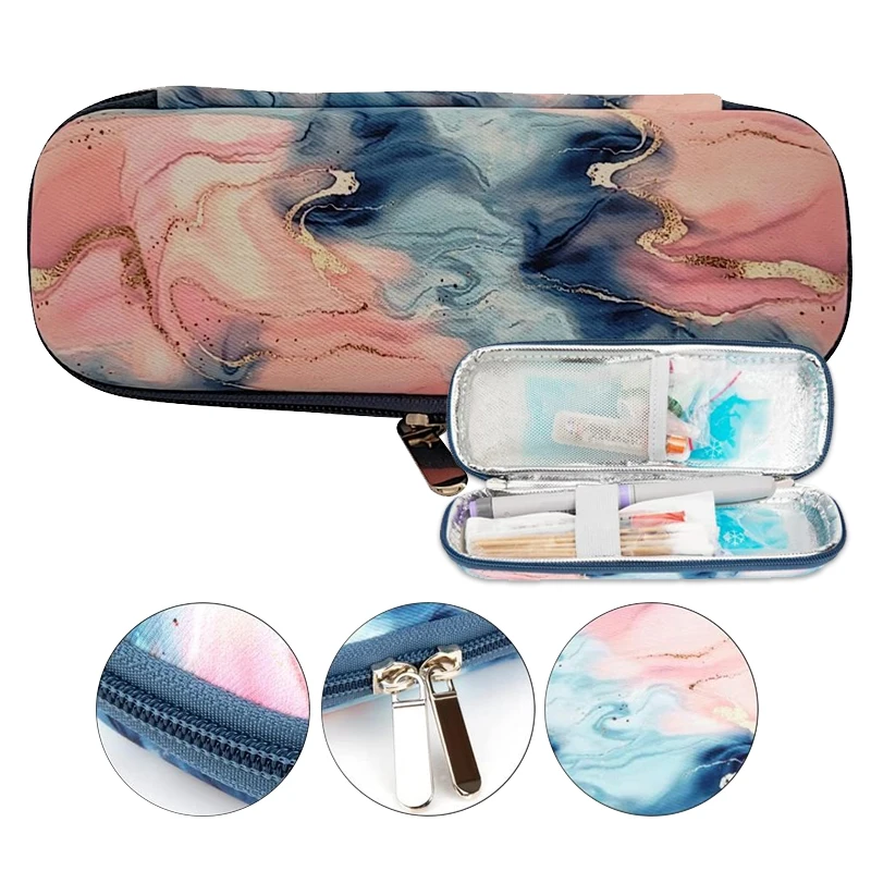 Diabetiker Insulin Kühl beutel Taschen pillen schutz ohne Gel kühler Isolation beutel Medicla Kit Organizer wasserdicht Oxford