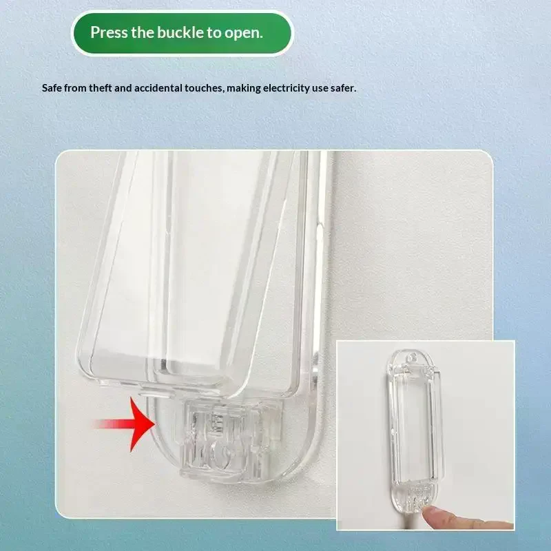 Child Safety Rocker Switch Protective Cover Transparent White Toggle Guard Prevent Kids Touch