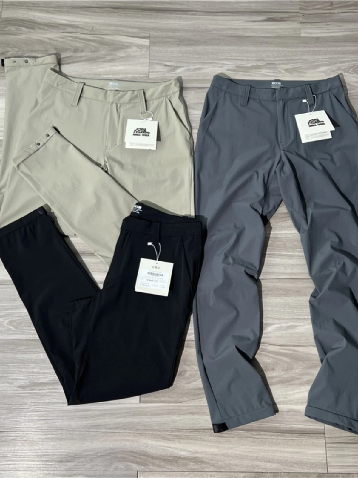 

Ultra-Thin Qui-Dry Elastic Casual Pants Men's Summer Lightweight Commute Outdoor Tee-Dimensional Trim Fit Straight Leg Pants