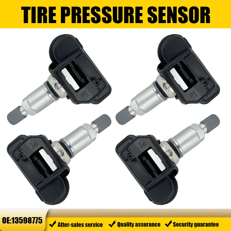 

1/4PCS 13598775 433MHz Tire Pressure Monitoring Sensor TPMS For Opel Vauxhall Corsa Chevy Corvette Compatible with 13581560