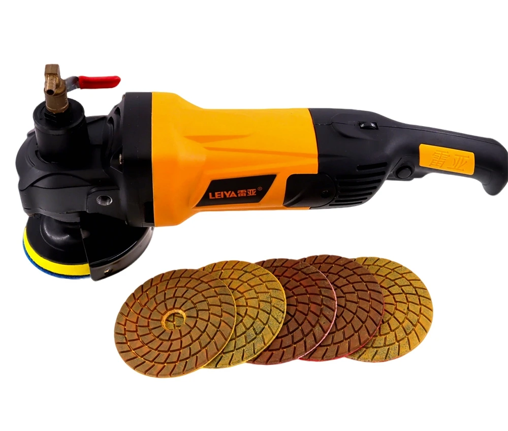 6 Stück/Set, 4 Zoll, hochwertige Polierpads, 100 mm, Hybrid, extra hartes Material, Nasspolierpad für Marmor, Granit und Stein, für schnelles Schleifen. – Detail 11