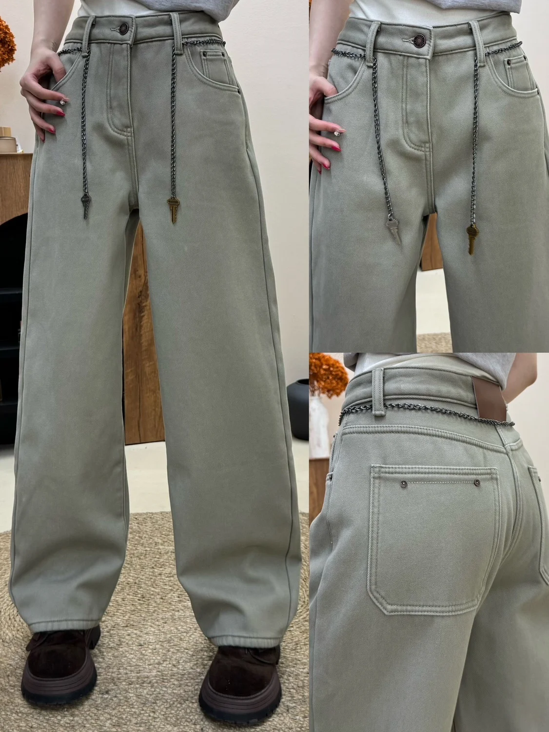 

Loose Casual Pure Color Design Sensation Denim Jeans Women's Faionable New Arrival Winter 2025 Versatile Basic Sle