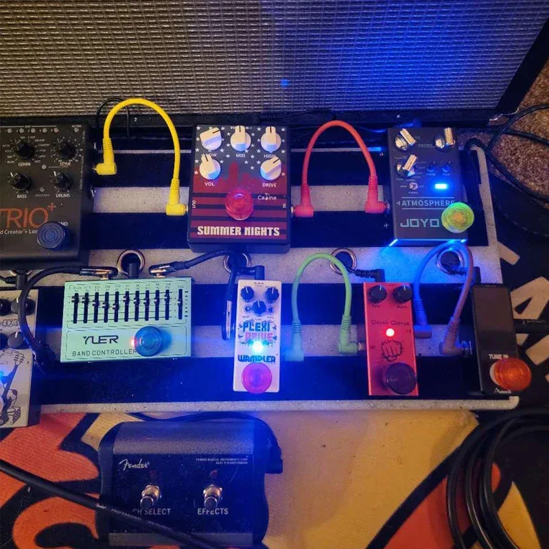 6 Stück Audiokabel für Audio E-Gitarre Bass Musik TS 1/4 Zoll rechtwinkliges Instrumententeile-Zubehör