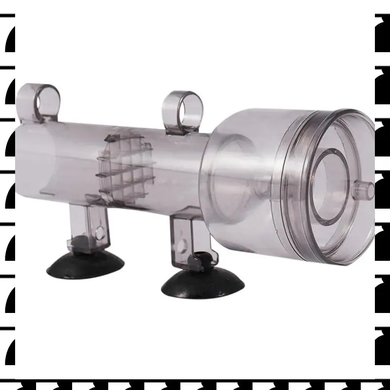 

A44U 5X 600L/H Mini Aquarium Marine Fish Coral Tank Internal Hang On Air Driven Protein Skimmer With Wood Air Stone Tubing