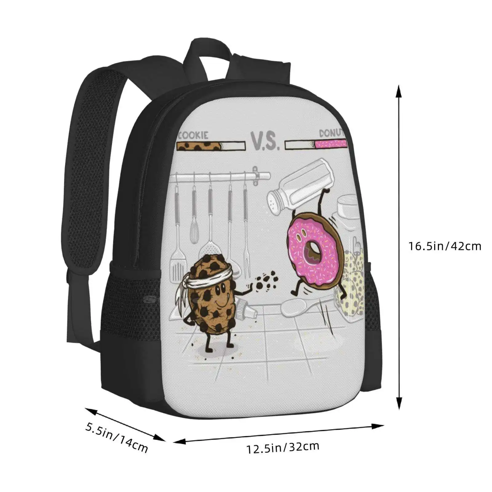 Duelicious Diskon Besar Ransel Tas Modis Kepingan Kue Donat Pertempuran Videogame Duel War Dapur Cokelat Manis Epik