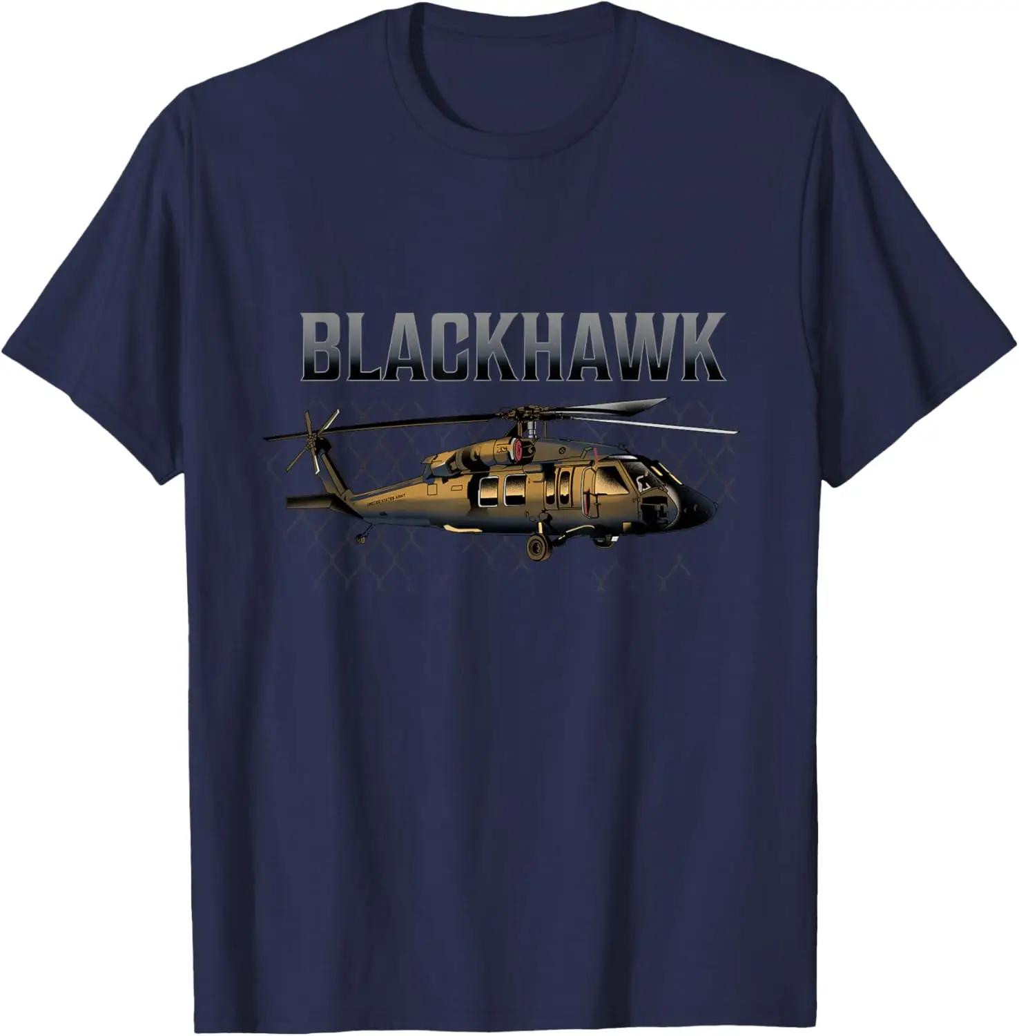 Blackhawk Military Helicopter Air Force T-Shirt Short Sleeve Casual 100% Cotton Shirts