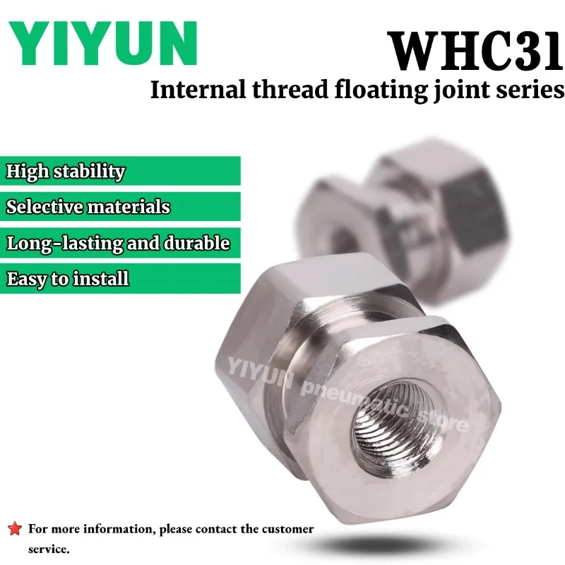 

1PC Internal Thread Floating Joint WHC31-3-0.5-3 -4 -5 -6 WHC31-4-0.7-2 -3 -4 -5 -6 -8 WHC31-5-0.8-3 -4 -5 WHC31 Series YIYUN