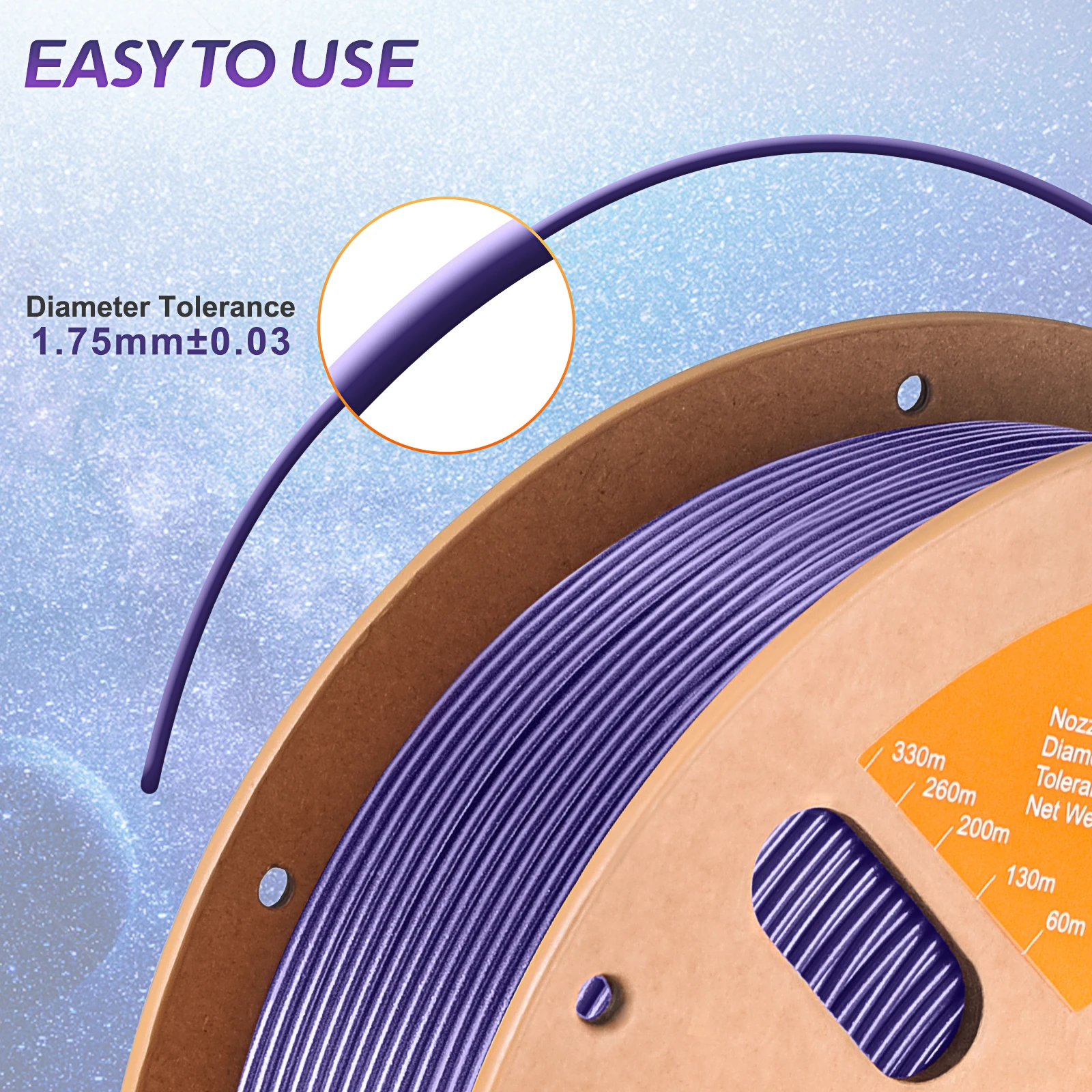 Eryone-3Dプリンター用グリッターフィラメント,完璧なSpoled (1kg),1.75mm,キラキラ,高品質,迅速な発送