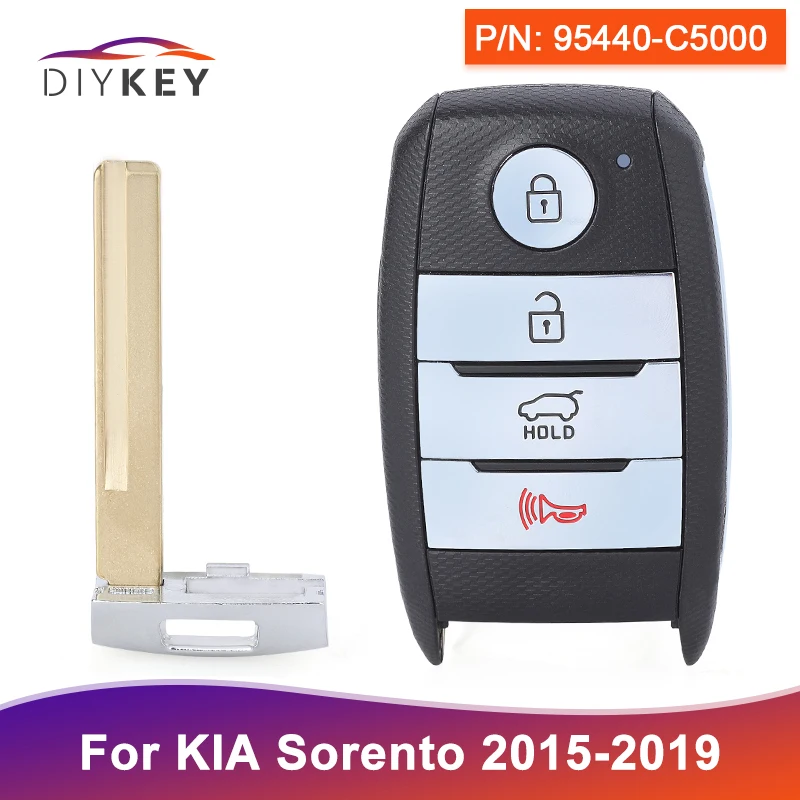 DIYKEY 4 Buttons For KIA Sorento 2015 2016 2017 2018 2019 95440-C5000 Smart Remote Control 433MHz ID47 Chip Key Fob