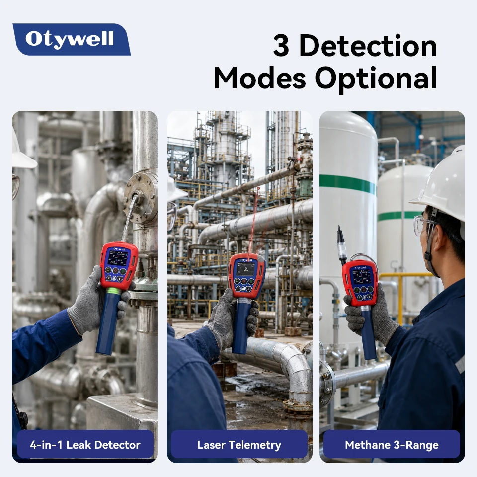 CE Certified Industrial Gas Leak Detector Multi-mode Precision Mining Methane With Extension Probe Rod Explosion-proof G