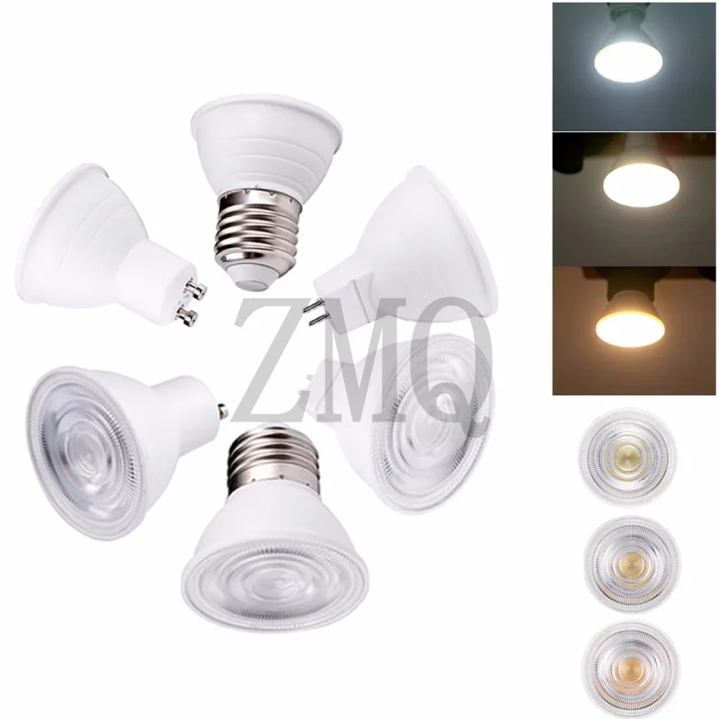 

10 шт. светодиодная точечная лампа GU10 MR16, без мерцания, AC220V, теплый холодный белый свет, 6 Вт, сменная галогенная лампа 50 Вт для дома Derec