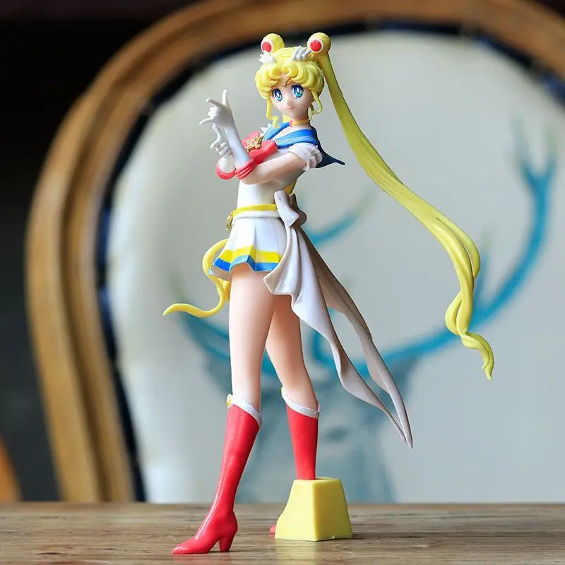 Kawaii Sailor Moon shines charm super moon hare figure cartoon anime character model merchandise collection ornaments toys gifts