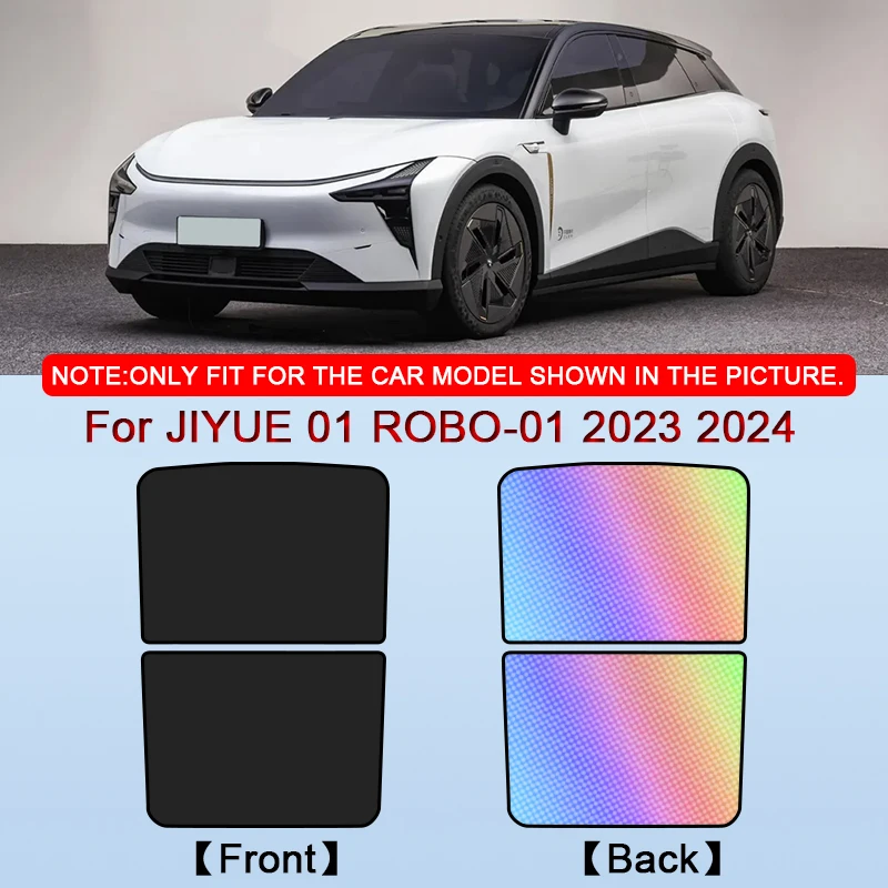 For JIYUE 01 ROBO-01 2023 2024 Colorful Ice Crystal Car Roof Sunshade Car Clip-on Sunroof Skylight Blind Shading Cover Accessory