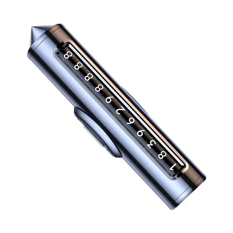 لوحة ركن السيارة المؤقتة المثبتة على السيارة مع أسطوانة متعددة الوظائف قابلة للتعديل، حزام معدني، لوحة ركن المطرقة المنقذة للحياة #5