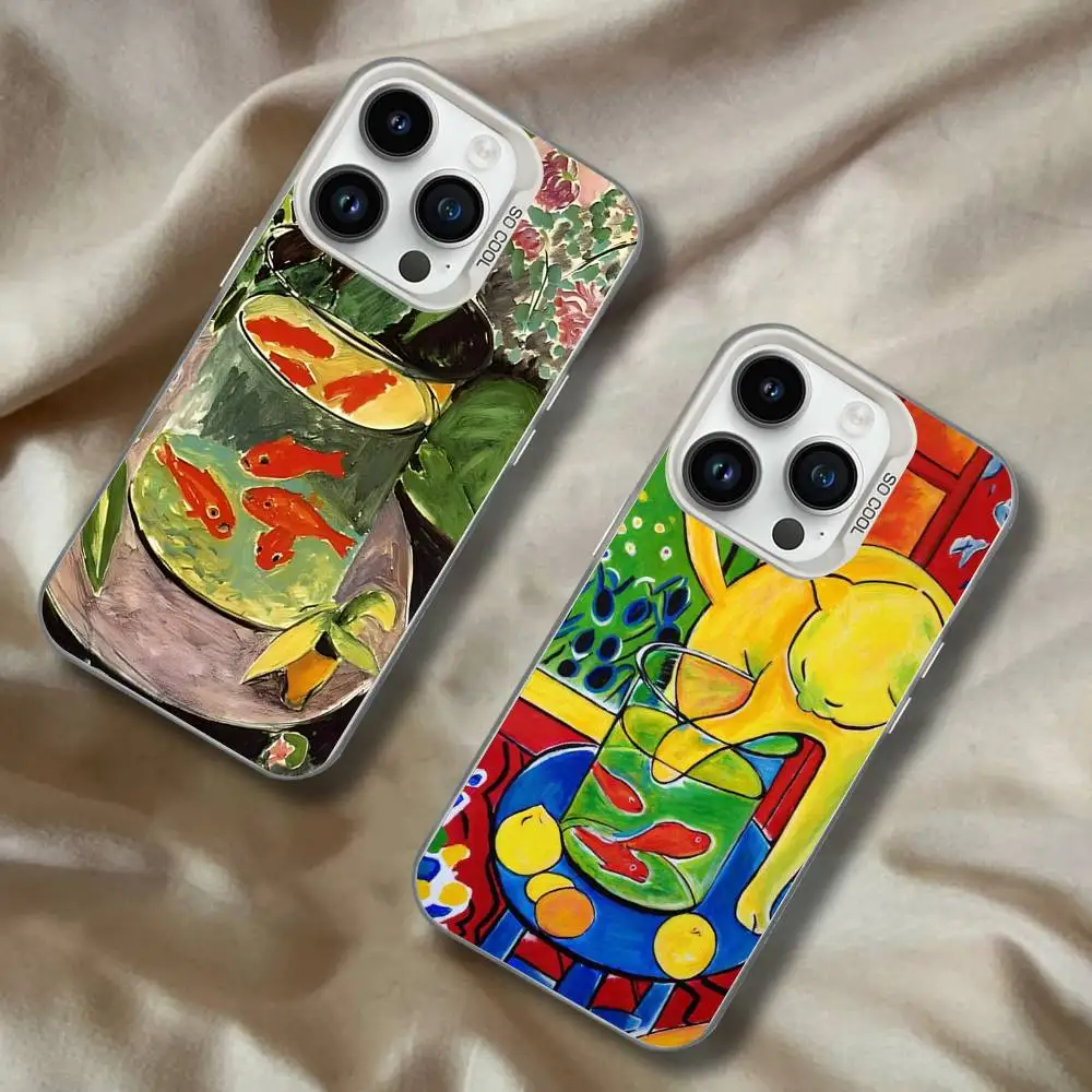 

Henri Matisse Art Painting White Matte Shockproof CoverPhone Case For iPhone 17,16,15,14,13,12,11,Pro,XS,Max,Plus,Mini,SE4,E