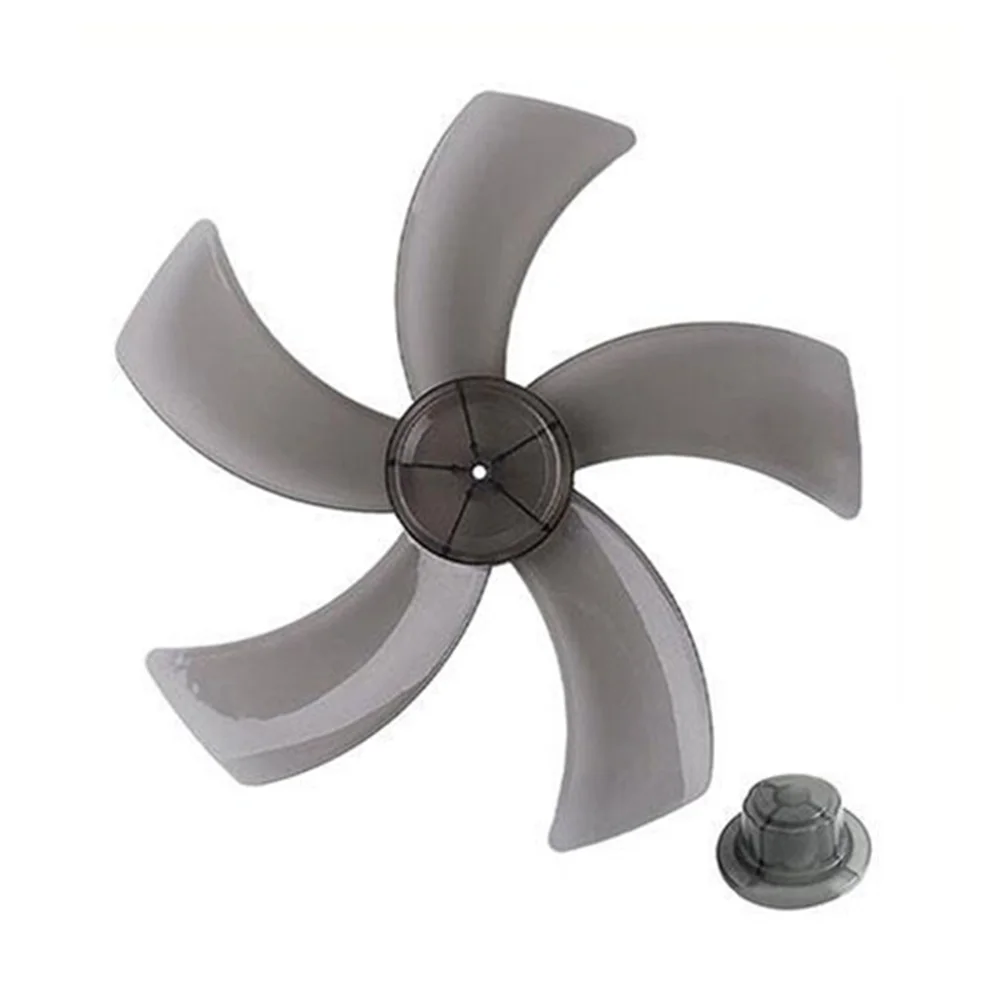 12/16 Inches Common Fan Blade 5 Leaves With Nut Cover For Table Fan For Standing Pedestal Fan Table Fanner General Accessories