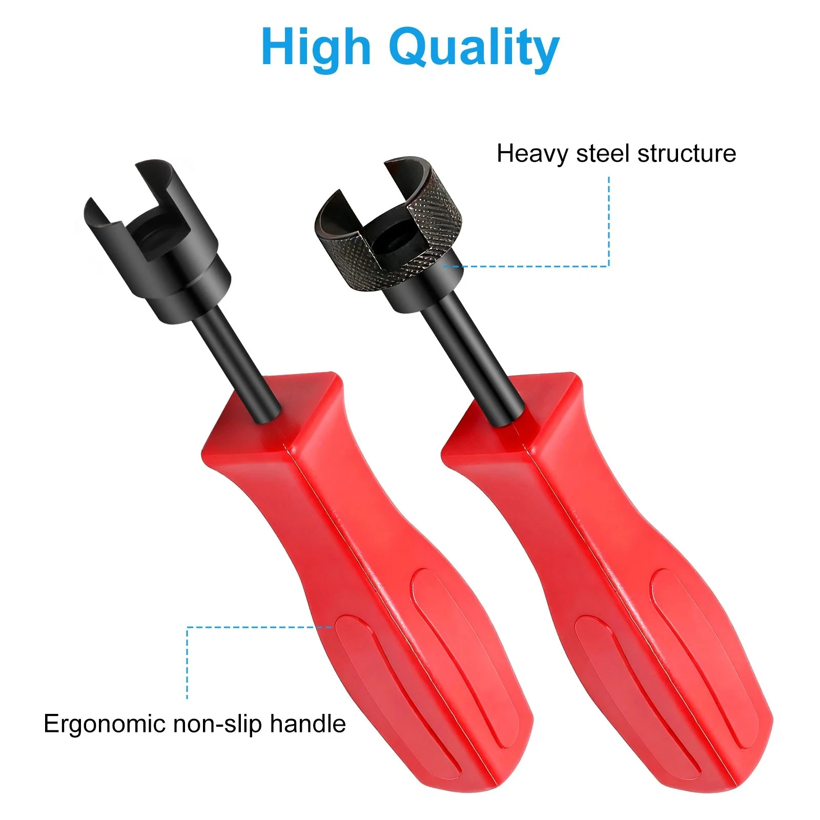 2PCS Brake Spring Removal Tool Set for Cars Trucks RVs W/ Non-Slip Handle Drum Brake Tool for Safe Quick Spring Service & Repair