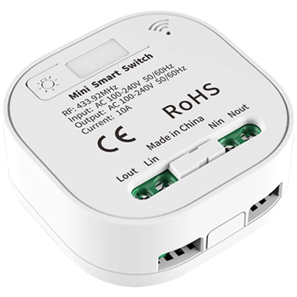 

Беспроводной выключатель RF433 для дистанционного управления освещением, с датчиком движения, белый, ток 10А