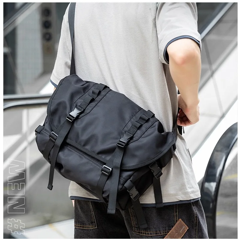 Imagem -06 - Bolsa de Ombro Estilo Coreano para Homens Bolsas Crossbody de Ciclismo Masculino Oxford Messenger Bolsa Cool Side Bolsa Moda