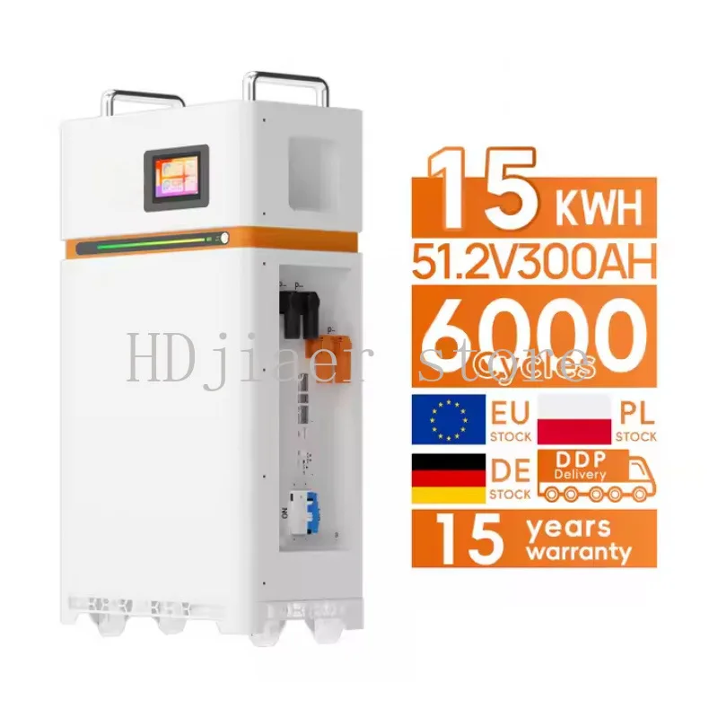 

51.2V 300Ah residential energy storage system wall-mounted battery 15Kwh lithium-ion battery 51.2V 280Ah