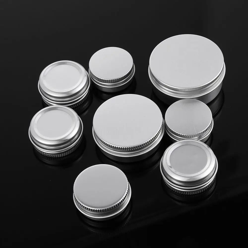 1pc Empty Aluminium/Plastic Bottles Sample Canisters Cap Makeup Oil Wax Box Reusable Packaging Can Tin Container Cosmetic Jar