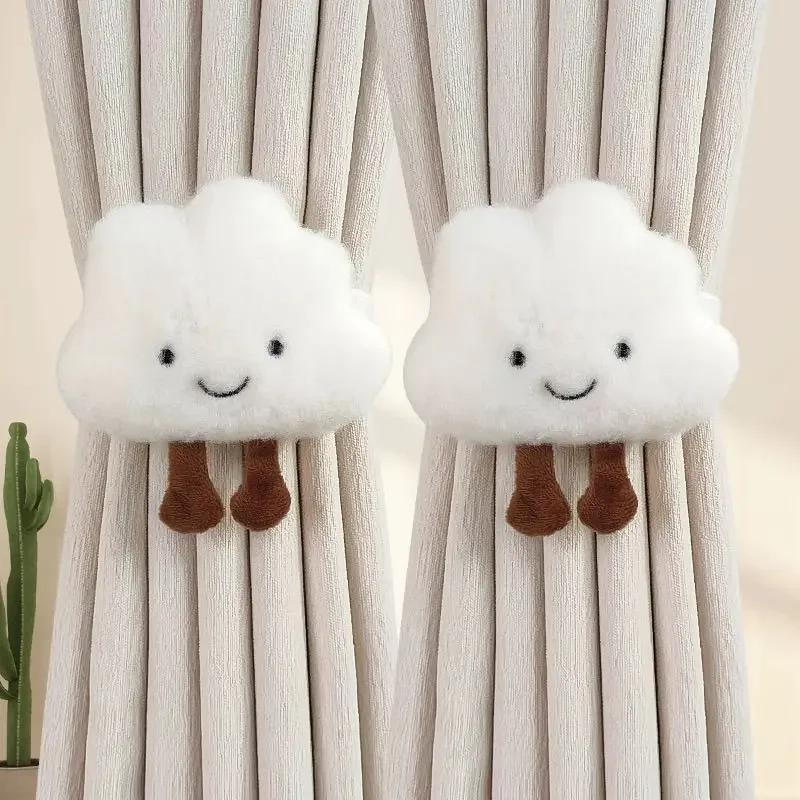 

Plush Doll Cute Curtains Tiebacks Accessories Straps European Creative Curtain Buckles Cute Cartoon Curtain Straps