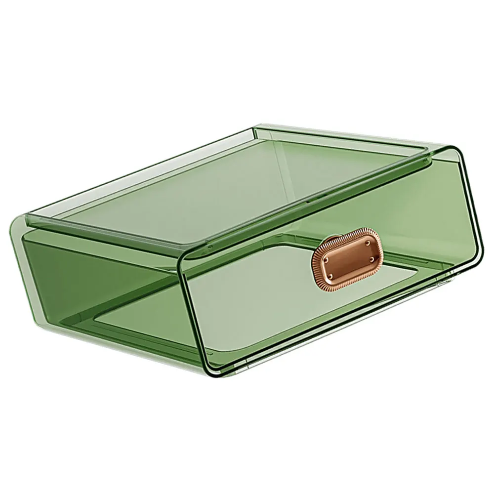 

Multifunctional Transparent Drawer Box Durable Design For Cosmetics Jewelry And Accessories Large Capacity Desktop Storage Case