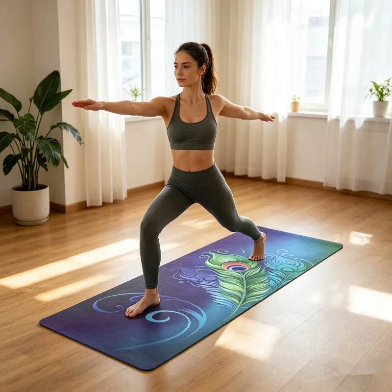 

Printed Nature Rubber Yoga Mat Foldable Anti Slip Sports Mat Wear-resistant Fitness mat Ultra-thin Folding Cushion 183*68cm*1mm