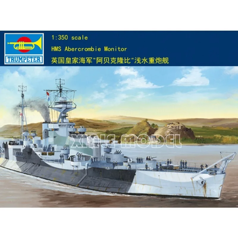 

Пластиковый собранный комплект модели корабля Trumpeter 05336 HMS Монитор Abercrombie 1/350