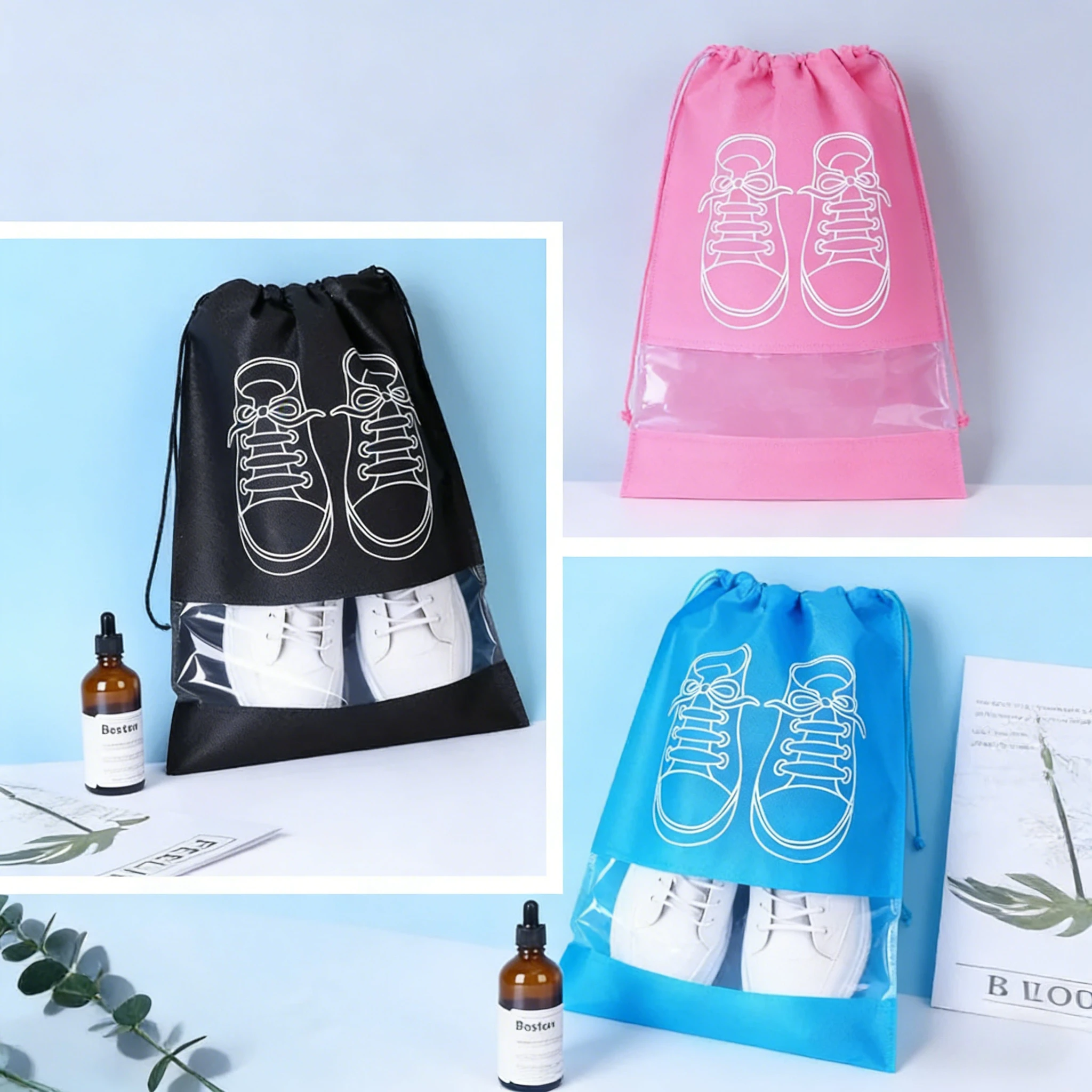 Wardrobe Closet Portable Fabric Cover - Borsa porta scarpe da 5/10/20 pezzi,