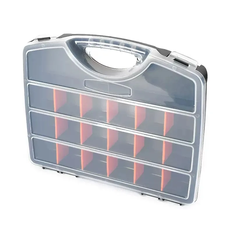 صندوق أجزاء الأدوات البلاستيكية صندوق تخزين المسمار أداة تصنيف مثقاب الإلكترونية الملحقات صندوق شبكي سميك #1