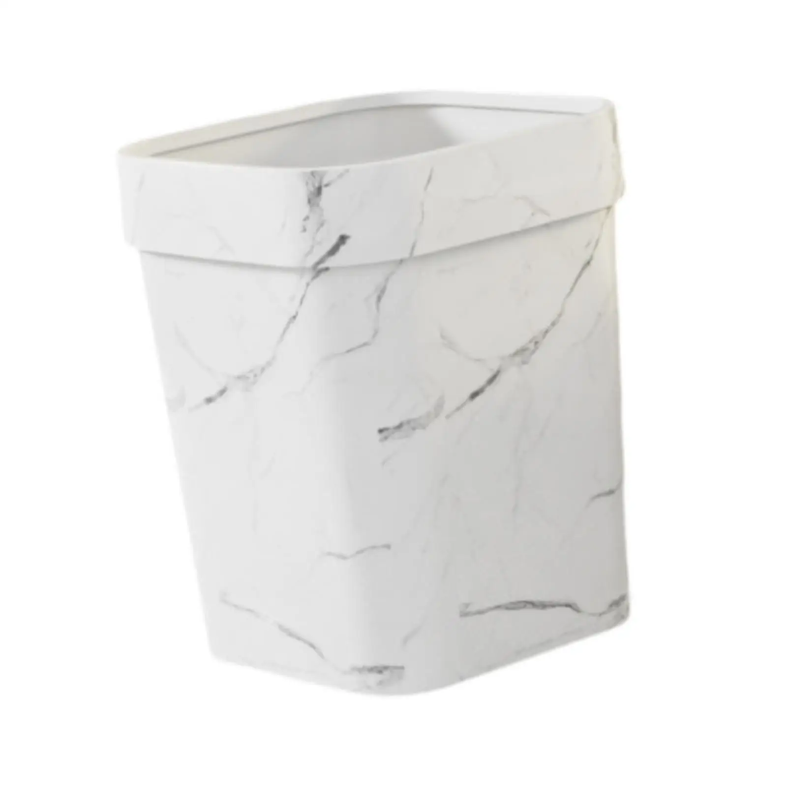 

Trash Can Room Aesthetic Kitchen Garbage Can Portable Light Luxury Open Top Garbage Can for Dining Room Dorm Hotel Restroom Home