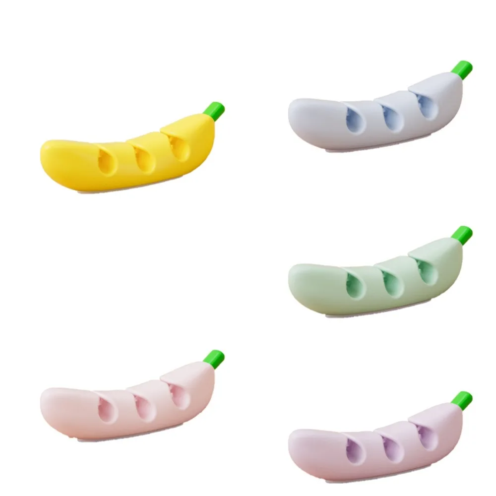 5 uds nuevo organizador enrollador de cables en forma de fruta TPR lindo soporte de cables calabaza plátano zanahoria Mini Protector de cables para escritorio ordenado
