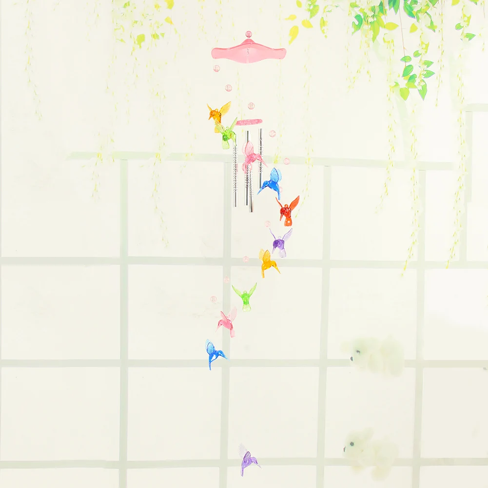 Hummingbird Windchime Charms Handmade Courtyard Decorative Windbell Pendants Art Crafts Ornaments Birthday Gifts Home Decoration