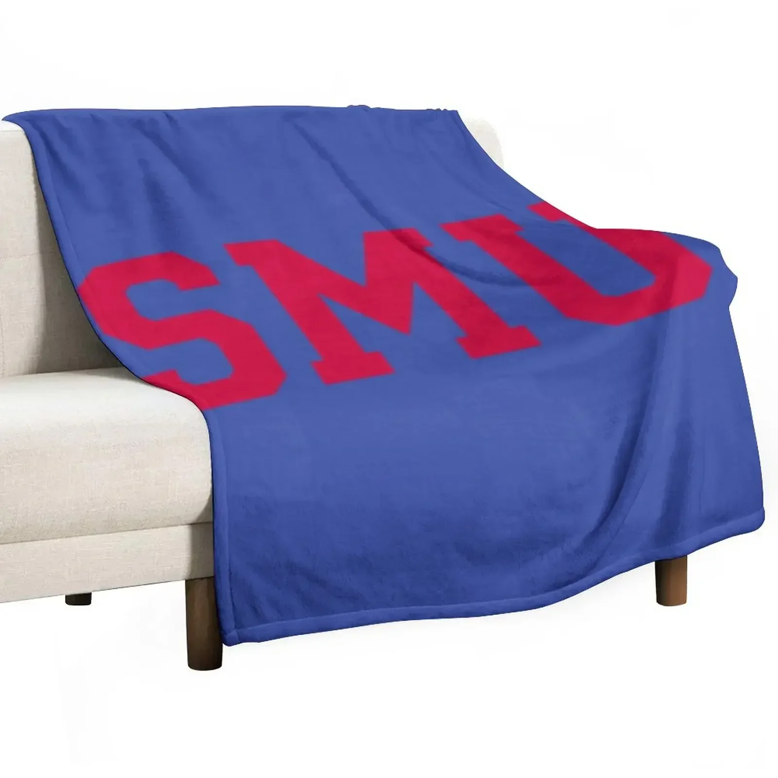 SMU Mustangs Athletics Throw Blanket Soft Plaid Luxury Thicken Kid'S Blankets