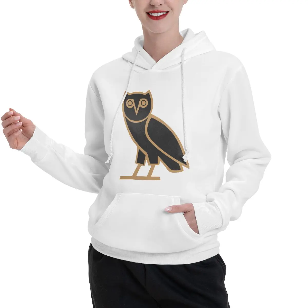 

October's Very Own Drake's Owl Парные толстовки Мужчины Женщины Повседневный пуловер Толстовка Harajuku Уличная одежда с длинными рукавами Осень Зима