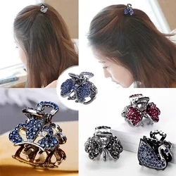 Mini Rhinestone Hair Clip Bangs Clips Small Scratch Hairpin Shark Clip Silver Headdress For Girl Hair Accessories