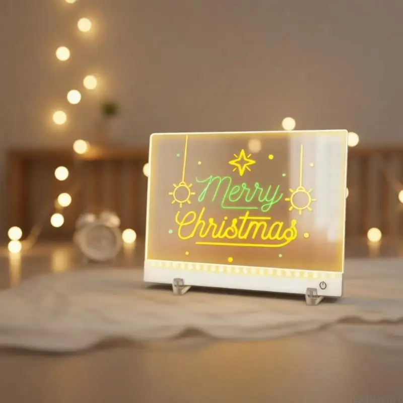 D5BB Sustainable Rechargeable Notice Board Crafted From High Quality Acrylic Material