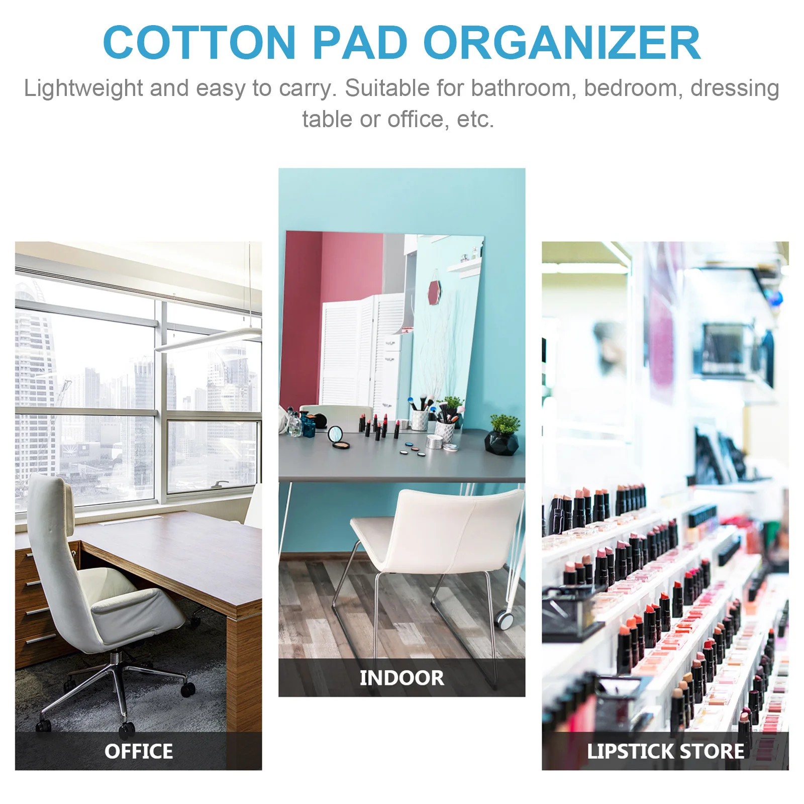 Distributeur de tampons de coton, 2 pièces, organisateur d'outils de maquillage pour Nail Art, service Long, économie propre, boîte de tampons de coton organisés