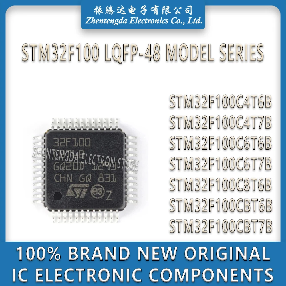 STM32F100C4T6B STM32F100C4T7B STM32F100C6T6B STM32F100C6T7B STM32F100C8T6B STM32F100CBT6B STM32F100CBT7B STM32F100 IC MCU Chip