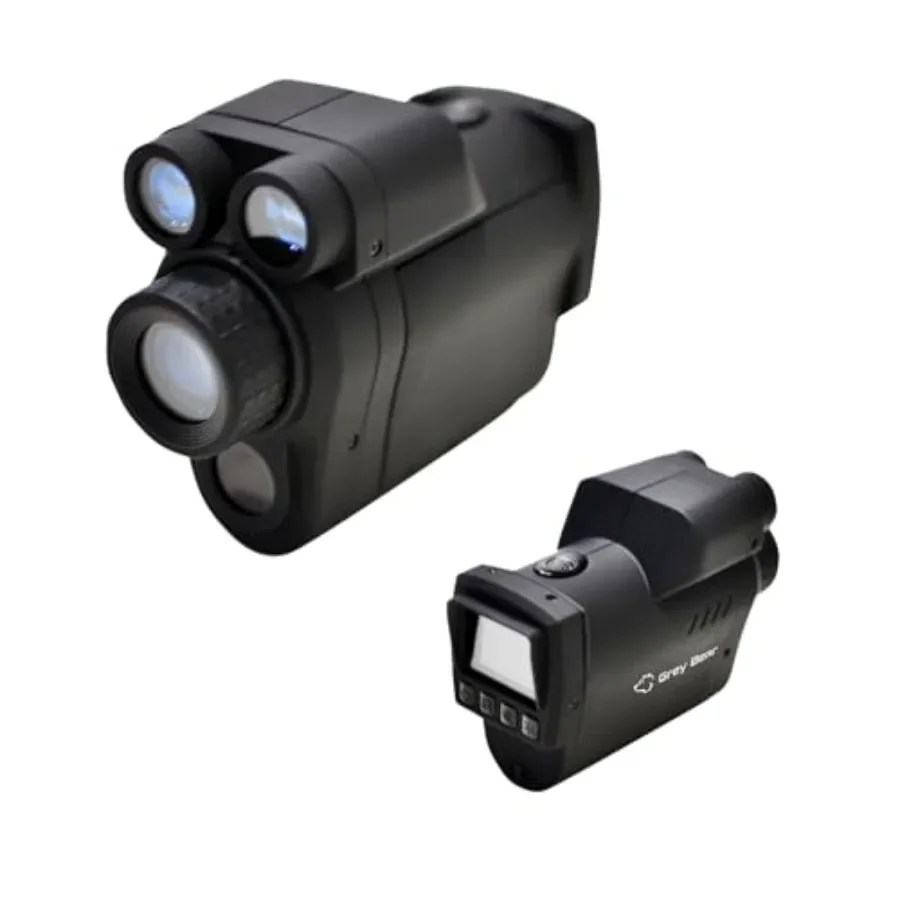 Telemetro monoculare a infrarossi Compact Plus per visione notturna Grey Bear con ingrandimento 6X per una visione notturna migliorata fino a 120 M a