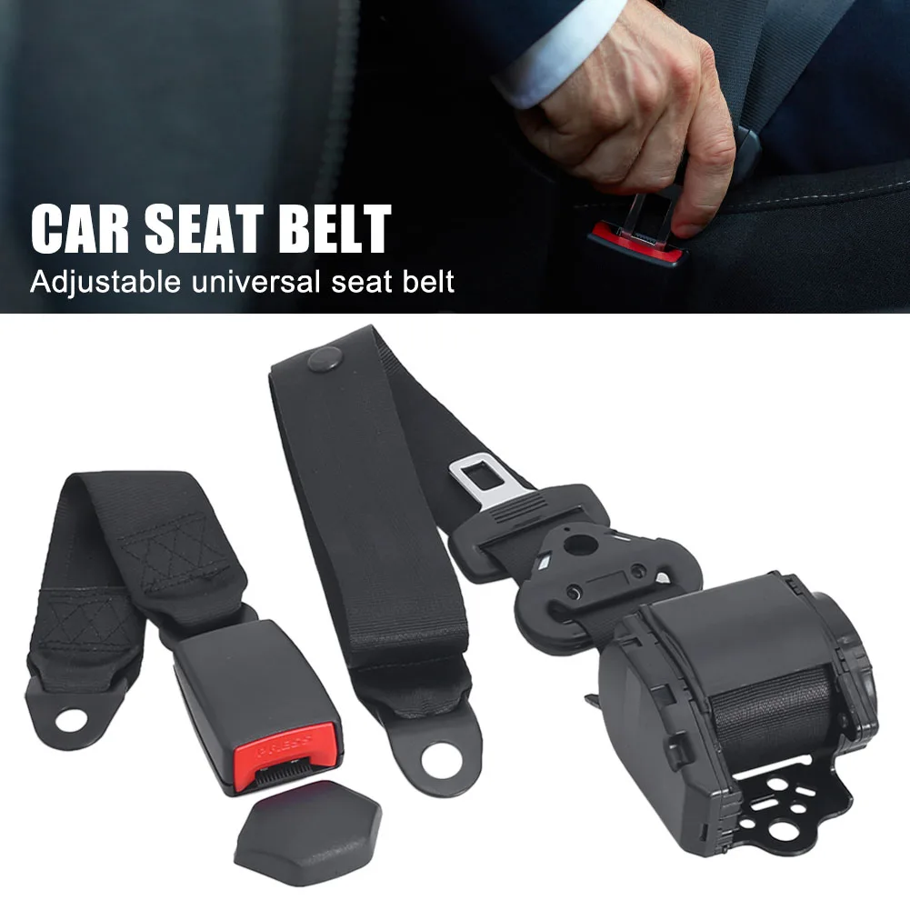 Adjustable Safety Belt Universal Car Seat Belt Retractable 3 Point Seat Belt For Passenger Cars Engineering Vehicles