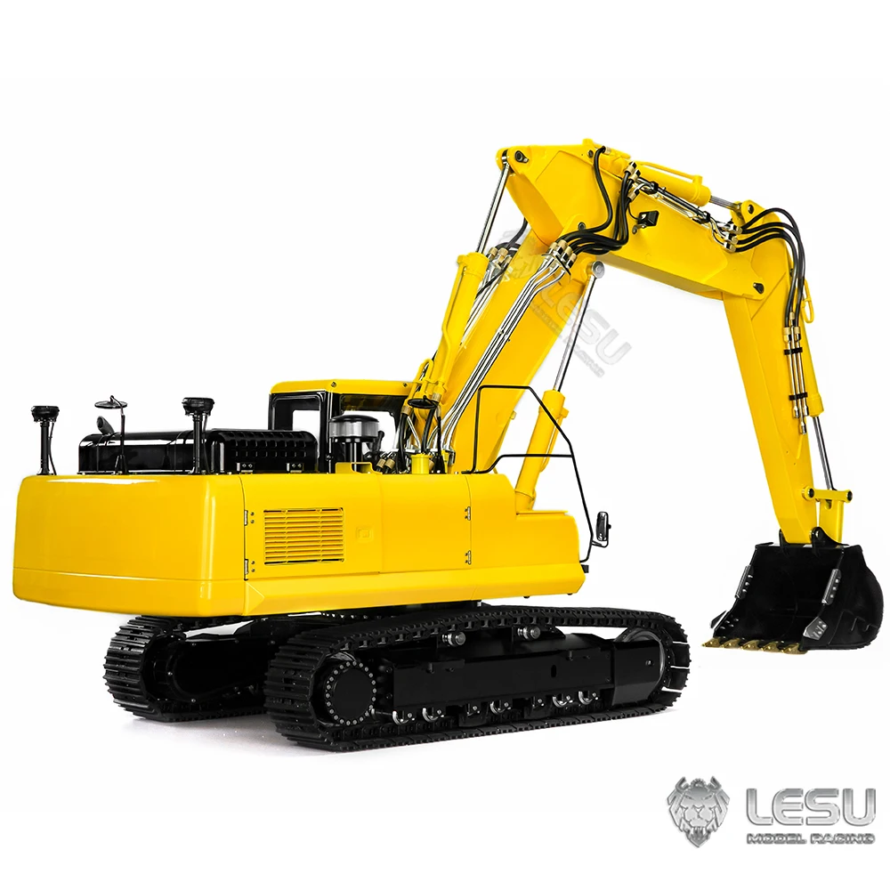LESU PC360 Scala 1/14 RC Escavatore idraulico 3 bracci ET36L RTR Escavatore telecomandato Valvola di inversione a 7 vie con sistema di illuminazione