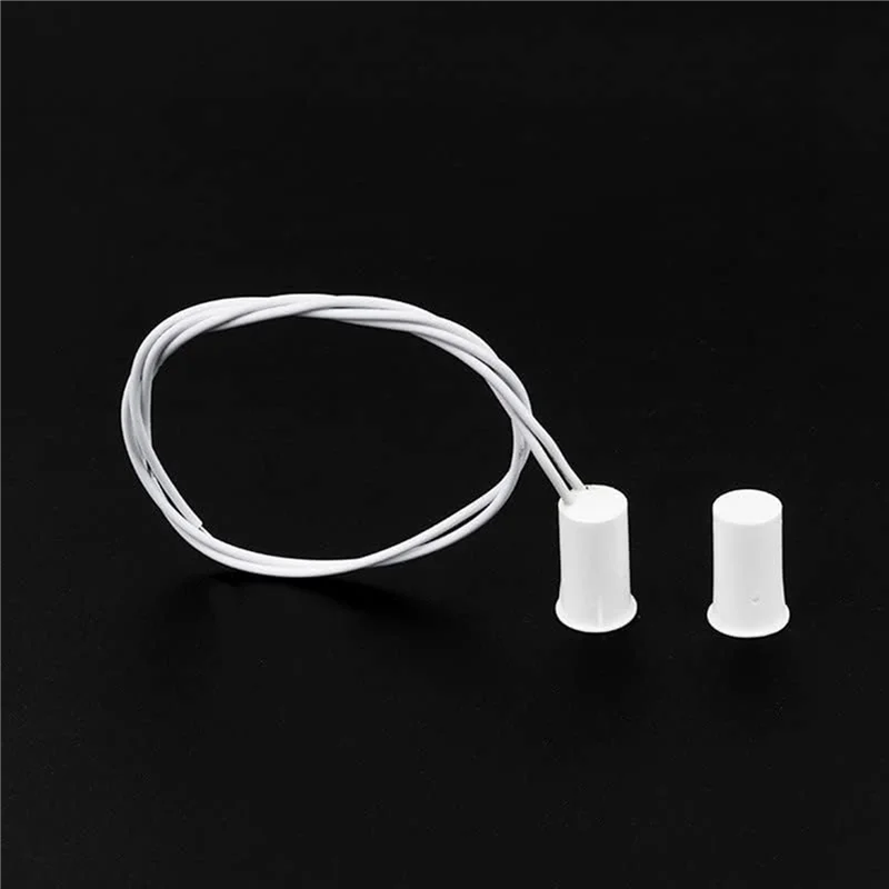 BHTS-Magnetic Door Switch RC-33 NC Recessed Wired Security Window Door Sensor Alarm White- (30 Sets)