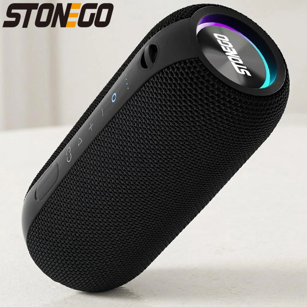 

Portable Wireless Bluetooth Speaker Transparent LED TWS Bass Diaphragm Punk Style High Quality Sound Speaker