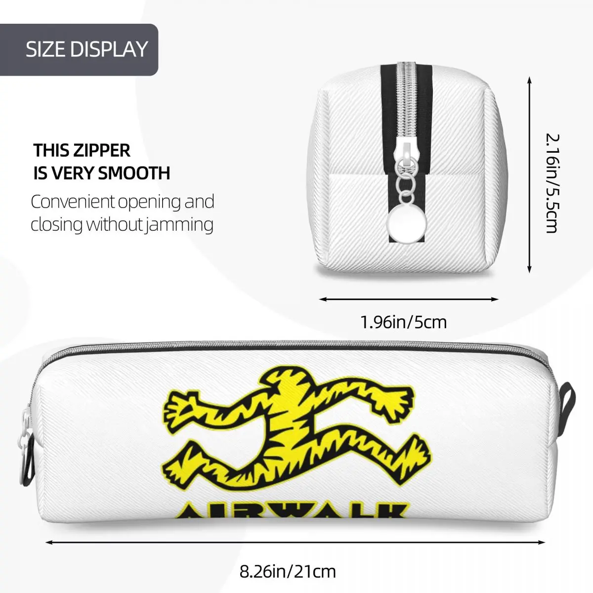 الوشم المدرسة القديمة Airwalk مقلمة سعة كبيرة أكياس القلم صندوق القلم للبنين بنات طالب القرطاسية قلم رصاص الحقيبة حقيبة مستحضرات التجميل #4