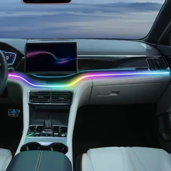 For BYD Sealion 6 Seal U Song Plus DM-i EV 2023-2024 Car Atmosphere Light Central Control LED 64 Color USB Lossless Installation